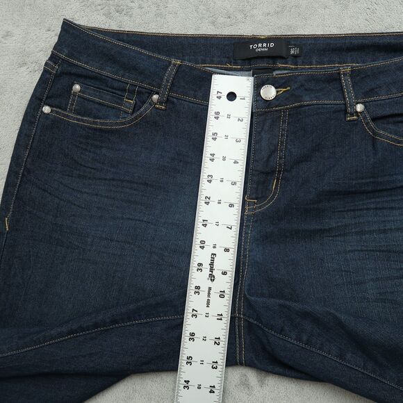 Torrid Jeans Women's Size 18S Blue High-Rise Skinny Denim Pants 28.5" Inseam - Picture 6 of 13